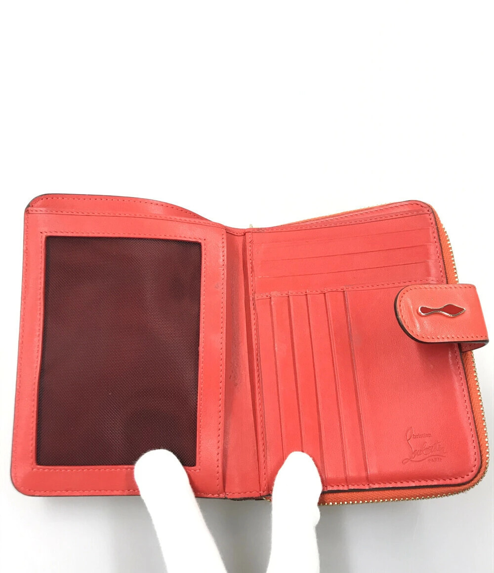 Christian Louboutin Studs Bi fold Wallet Black